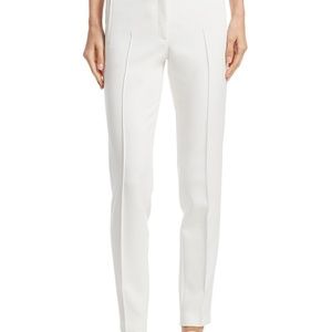 Akris Punto Fabia Pebble Crepe Pants in Cream sz 6 $568
